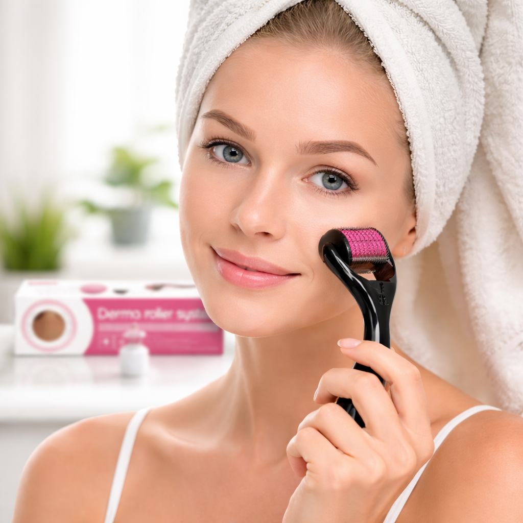 Derma Roller System – Professional Microneedling Tool for Skin Repair, Acne Scars & Hair Growth