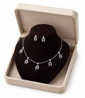 Elegant Silver Horseshoe Jewelry Set – Necklace & Earrings Gift Set