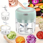 Electric Food Chopper & Meat Grinder | 280ml Cordless Mini Food Processor | USB Rechargeable