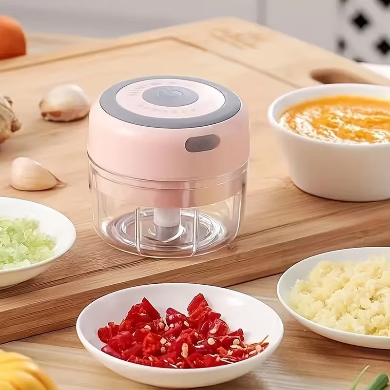 Electric Food Chopper & Meat Grinder | 280ml Cordless Mini Food Processor | USB Rechargeable