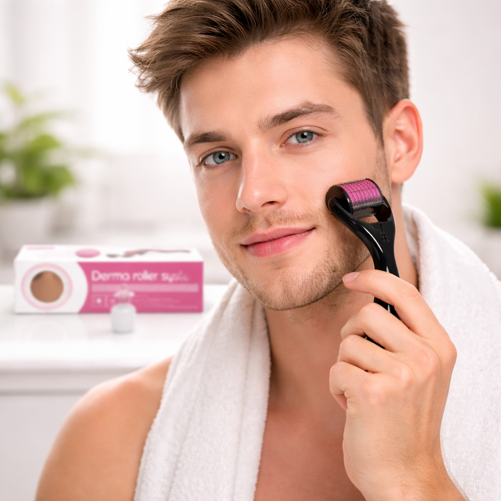 Derma Roller System – Professional Microneedling Tool for Skin Repair, Acne Scars & Hair Growth